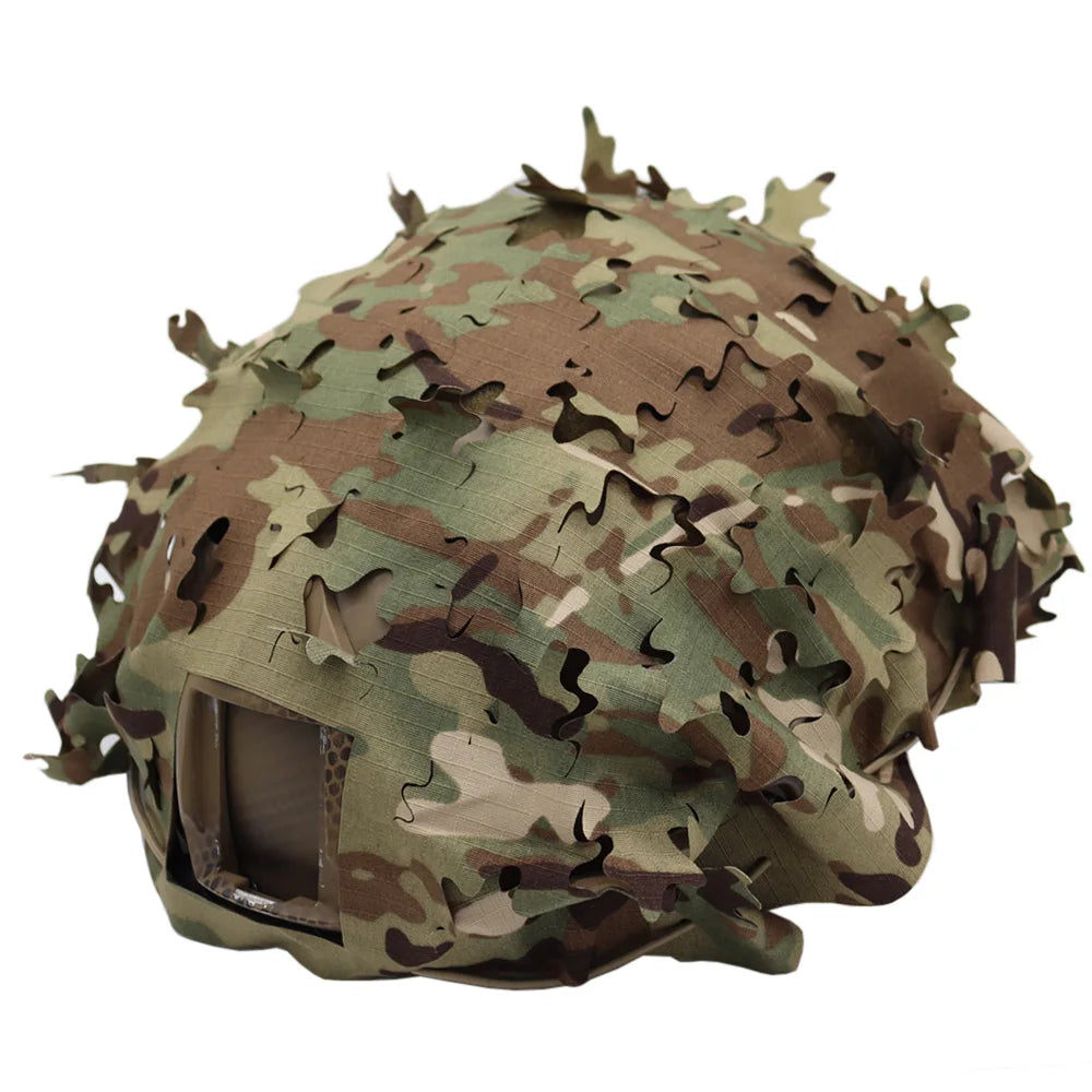 New Laser Cutting Fast Helmet Cover 3D Camo Cloth Cover Tactical Airsoft Hunting Helmet Accessories