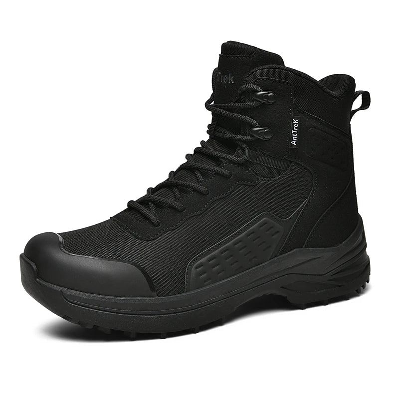 New men's hiking boots, high top combat training boots, anti slip snow boots, field desert boots, outdoor cycling shoes