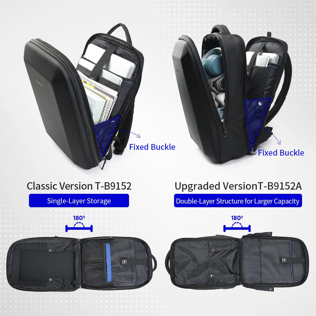 Tigernu Business Backpack For Men Laptop Backpack Hard Shell Bags Male Travel Backpack Bag Expandable Bag Thin Backpack Knapsack