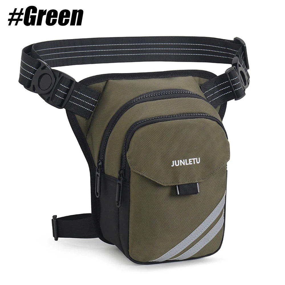Outdoor Motorcycle Drop Leg Bag, Men Women Tactical Thigh Bag with Leg Strap Waterproof Fanny Pack  for Hiking Climbing Cycling