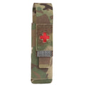 Modular First Aid Organizer Pouch Dual-Compartment Tourniquet & Flashlight Storage for Hunting Field Belt Vest Equipment