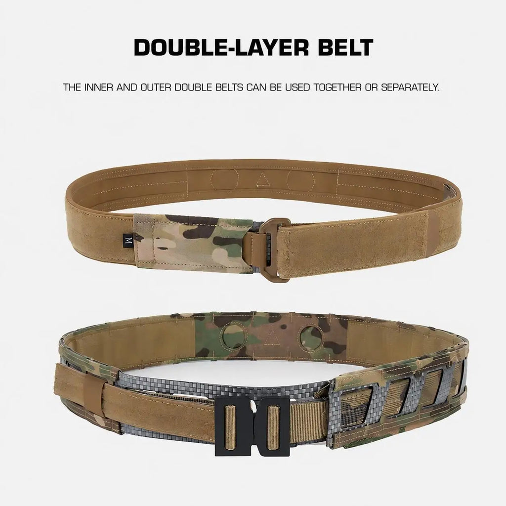 Magnetic Tactics Belt Quick Release Molle Battle Belt with Magnetic Positioning System RTI/M Holster Compatible Inner EDC Belt