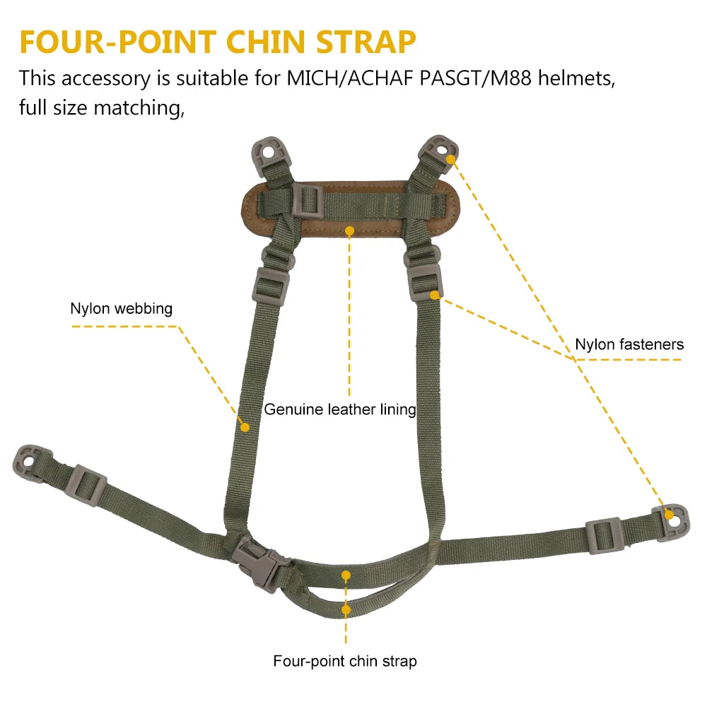 BOOIU Tactical Helmet Fast Mich M88 System Suspension Adjustable AF Suspension System Protective Set Hunting Helmet Accessories