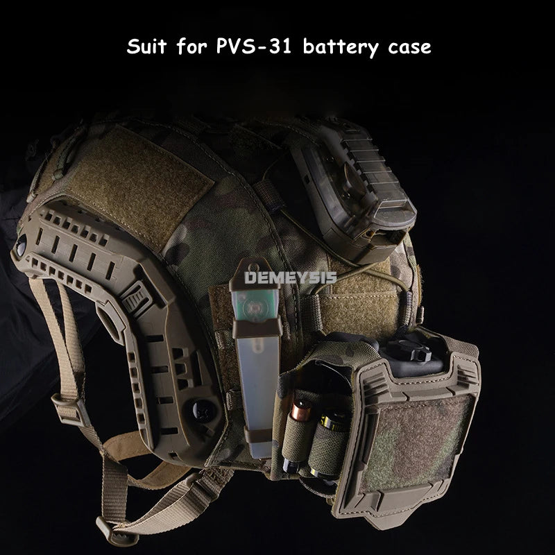 Tactical Helmet NVG Battery Pouch Hunting Airsoft Fast Helmet PVS31 Battery Box Storage CS Helmet Counterweight  Accessories Bag