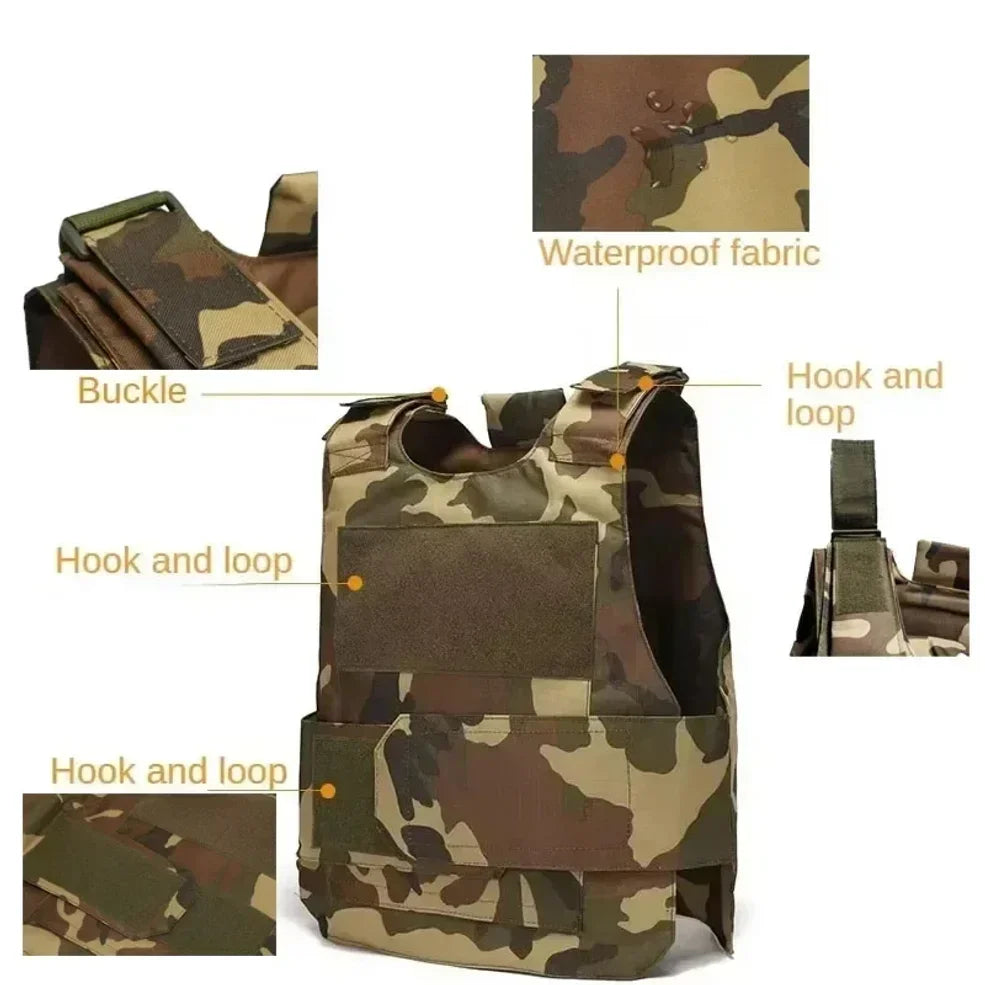 2026 Tactical Vest Multi functional Armor Tactical Carrier Vest CP Camo  Tactical Airsoft Vest Outdoor Climb Hunting Vests