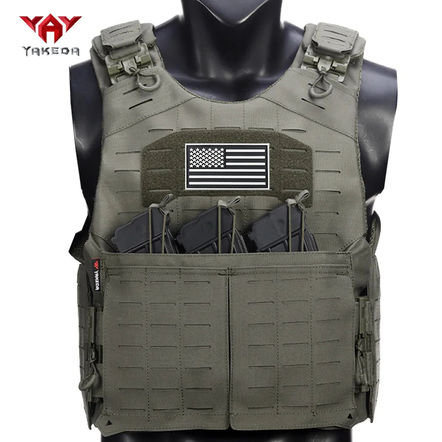 YAKEDA shoulder and waist quick disassembly hunting vest hidden triple equipment bag sports vest