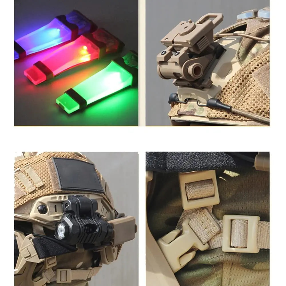 Tactical Helmet Set Fast Airsoft Protective Helmet with NVG Mount Mask flashlight Outdoor CS Paintball Hunting Cosplay Halloween