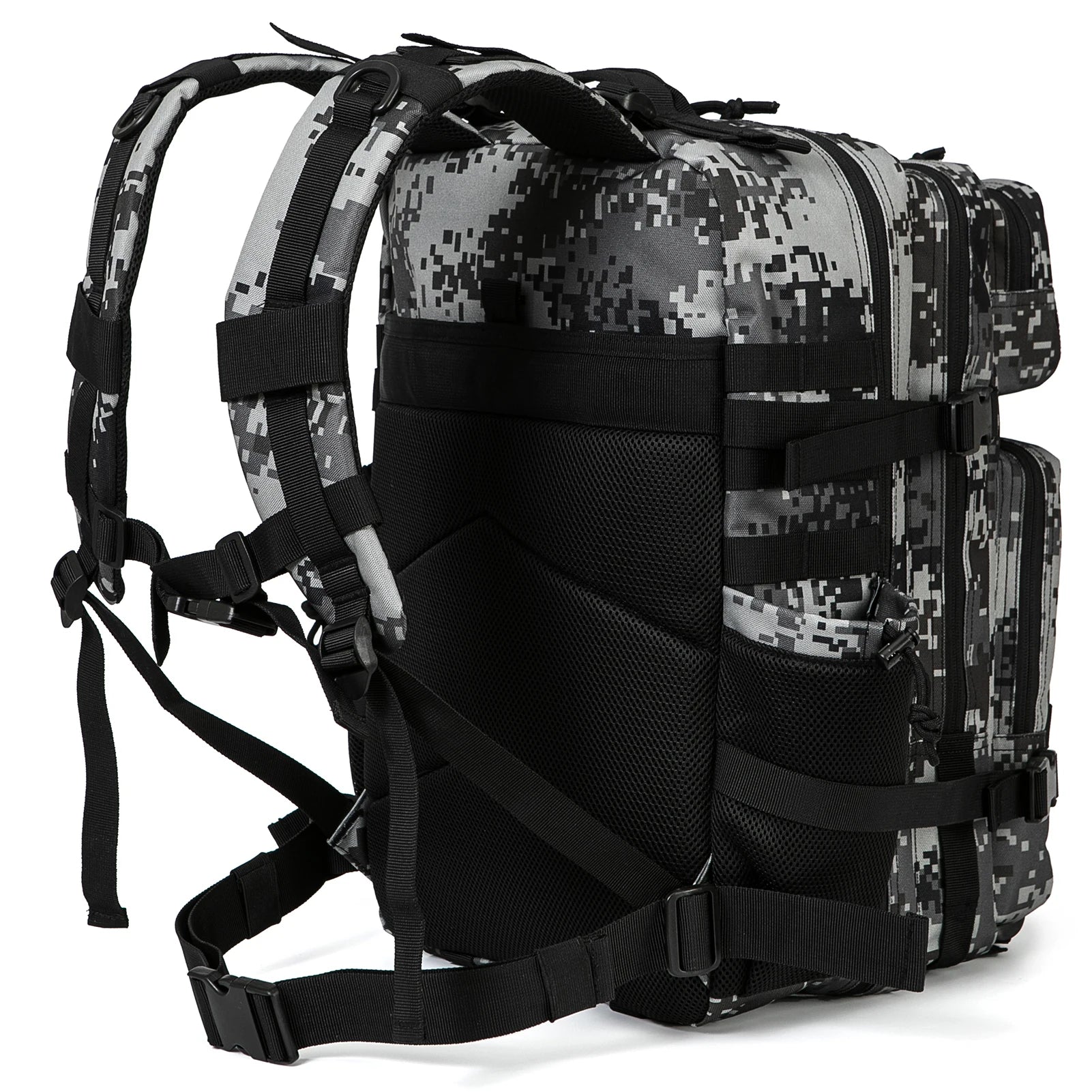 45L Tactical Backpack Hunting Rucksack with Dual Cup Holders  Outdoor camping equipment back pack Hiking Survival Rucksack