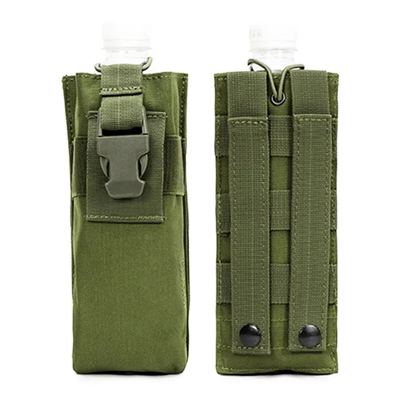 Outdoor Walkie Talkie Pouch Water Bottle Bag Handheld Radio Bag Molle Tactical Multifunctional Accessory Bag Travel EDC Pack