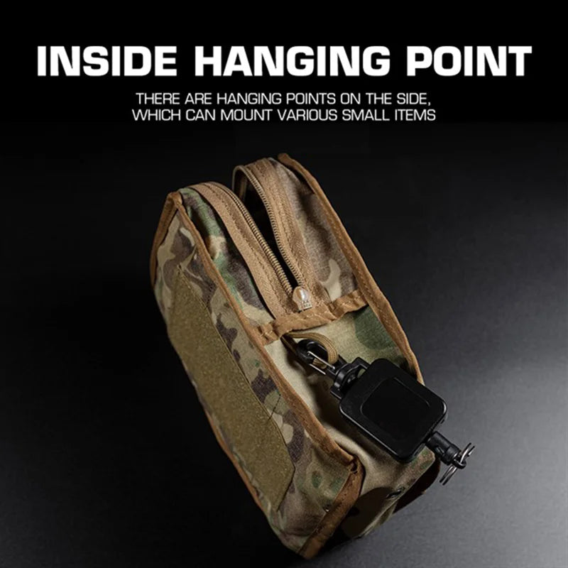 GP Wide MOLLE General Purpose Utility Pouch Compact Tool Pocket for Hunting Vest Belt Outdoor Portable Accessory Pack