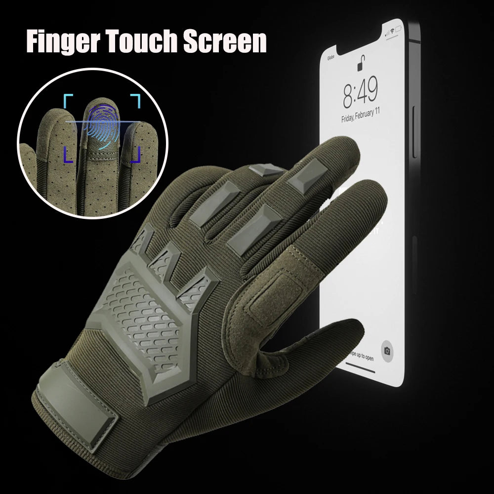Unisex Full Finger Outdoor Climbing Gloves Bicycle Motorcycle Touchscreen Gloves Men Outdoor Sports Cycling Hunting Gloves