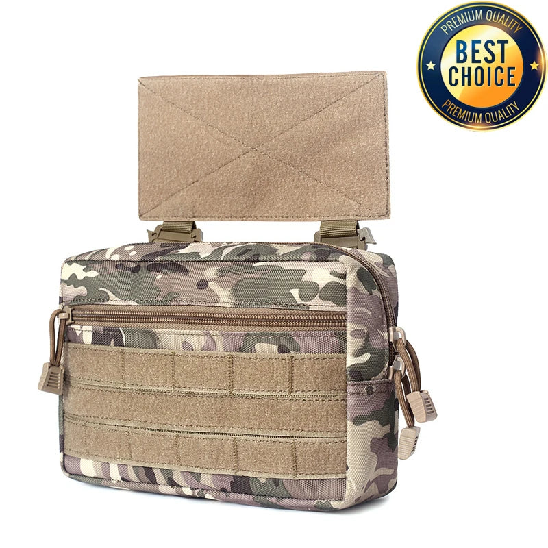 1000D Tactical Sack Pouch Sub Abdominal Drop Down Belly Utility Bag For D3 Chest Rig MK3 Hunting Vest Plate Carrier Storage Bag