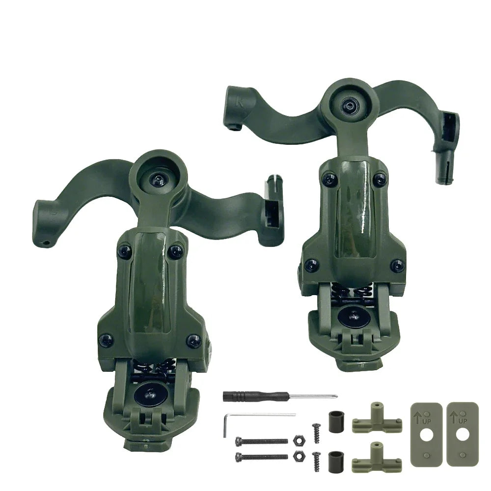 Fast Helmet ARC Wendy Rail Adapter Suspension Headphones Bracket Multi-Angle Rotation Tactical Pickup Headset Bracket