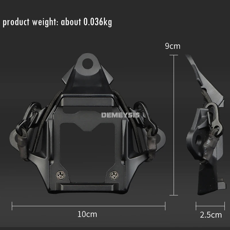 Tactical FAST Helmet NVG Shroud Night Vision Helmet Mount Adapter Aluminum NVG Bracket for FAST MICH AF Wendy Helmets