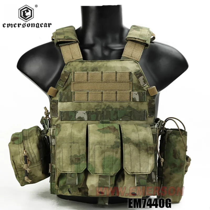 EMERSON GEAR LBT6094A Style Vest with Pouches Airsoft Painball Combat Gear EM7440F AOR2