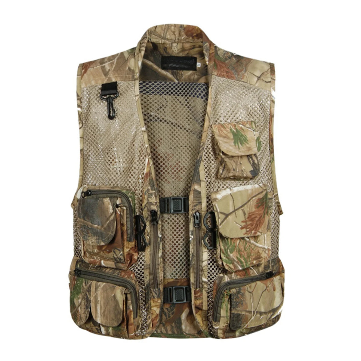 Summer Men's Camouflage Hunting Vest Multiple Pockets Mesh Breathable Sleeveless Jacket Outdoor Fishing Waistcoat Daddy's Gift