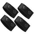 4pcs Adjustable Thickened Tactical Belt Buckle Police Military Accessories Double Snap Buckle Nylon Tactical Belt Loop Retainer