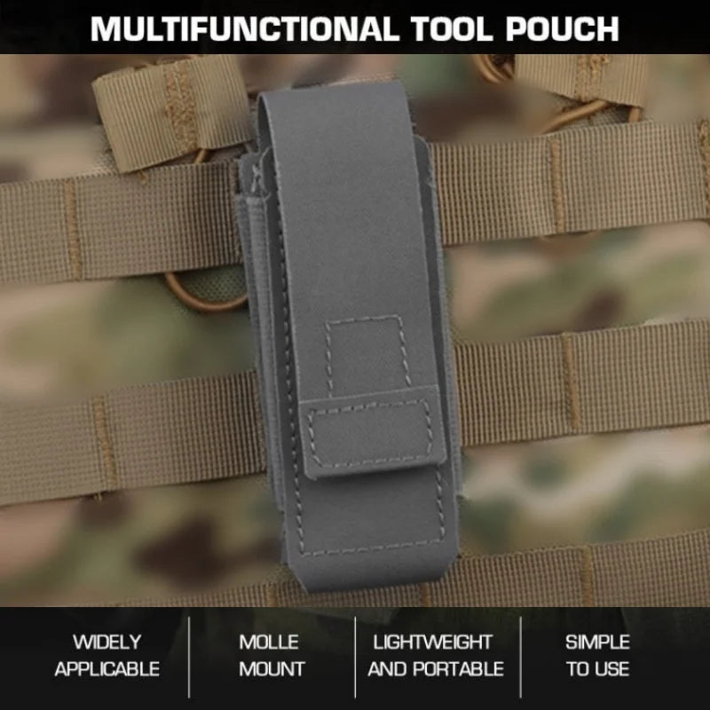 Lightweight MOLLE Utility Pouch | Multi-Purpose Camouflage Organizer | Gear Accessory for Outdoor Use