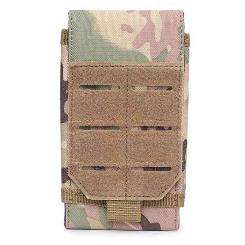 1000D Laser Cust Molle Phone Pouch Heavy Duty Waterproof Samll Tactical Cell Phone Holder Smartphone Cover for 4.7"-6.7" Phone