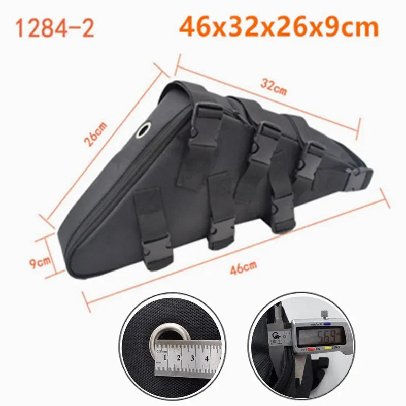 Mountain Bike Triangle Large Capacity Tube Frame Bag Case Battery MTB Storage Many Sizes Cycling Bike Bag Toolkit Bicycle Parts