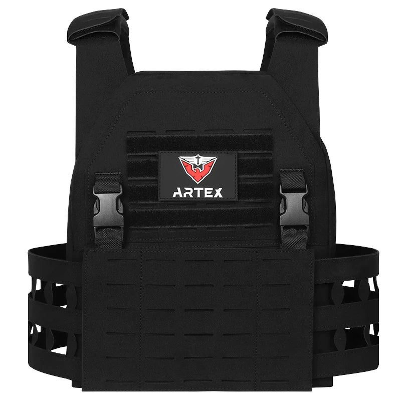 Artex Multifunctional Tactical Vest, Lightweight Laser Cut MOLLE Waterproof Wear-resistant Outdoor Wargame Training Vest