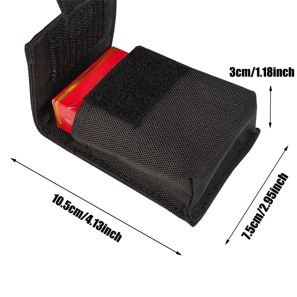 Tactical MOLLE Cigarette Pouch Durable Nylon EDC Gear for Outdoor Hunting Compact Holder for Cigarettes Gadgets Small Essentials