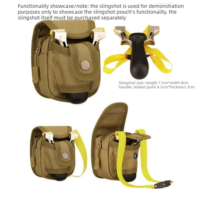 Slingshot Bag, Steel Ball Sub Bag, Multifunctional Mini Waist Bag, Hanging Bag Accessories, Storage Bag, Integrated Mud Ball Bag