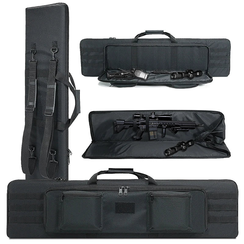 Tactical 100cm Gun Case Gun Bag Airsoft Rifle Shotgun Holster with Soft Padding 120cm Outdoor Hunting Gun Carrying Bag Pouch