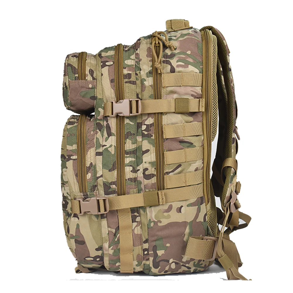 Custom Logo Tactical Backpack Polyester Laser Cut Molle Backpack High Density Bag Camouflage Fashion