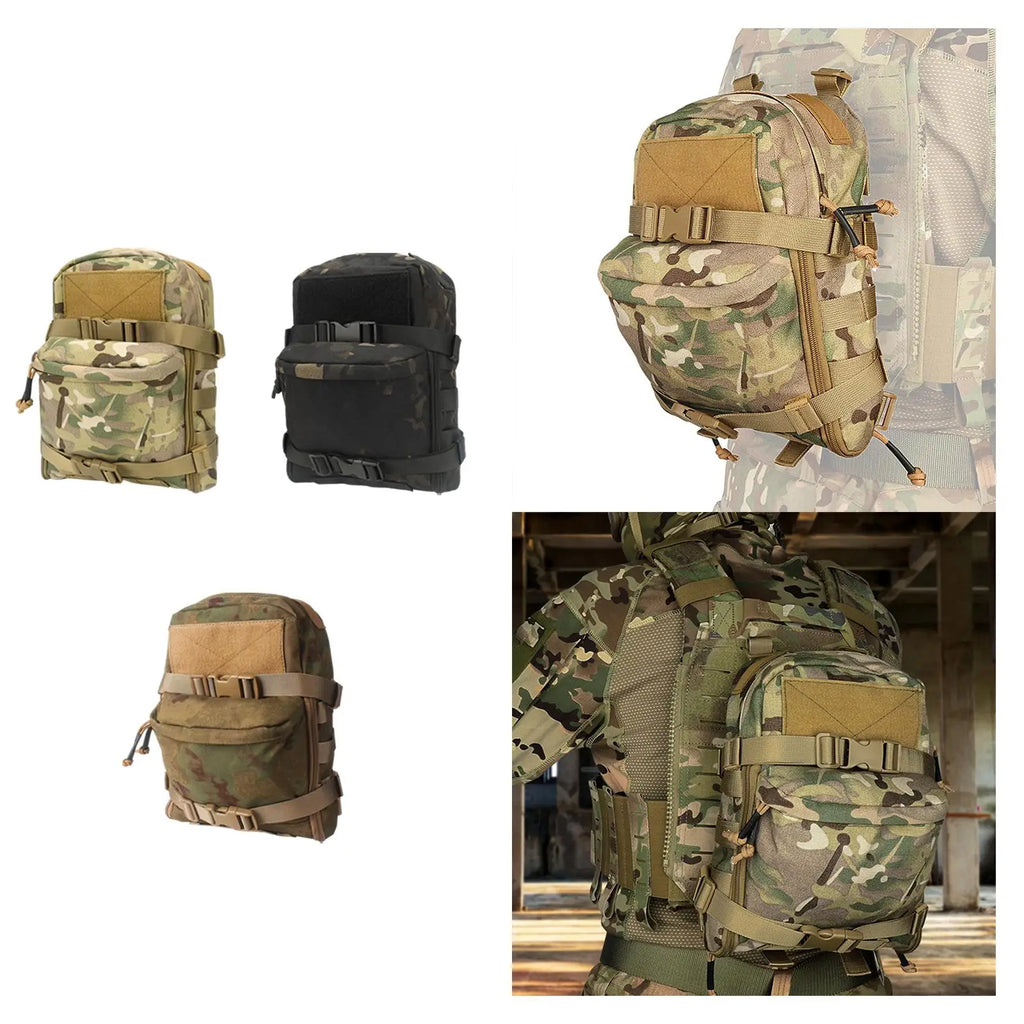 Mini Hydration Bag Outdoor Tactical Backpack Water Bladder Carrier Zipper Pouch Hunting Bag 1000D Nylon Outdoor Sports