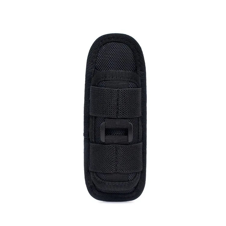 360° Rotary Tactical Flashlight Belt Holster Durable Torch Pouch Hunting Outdoor Survival Lighting Accessory