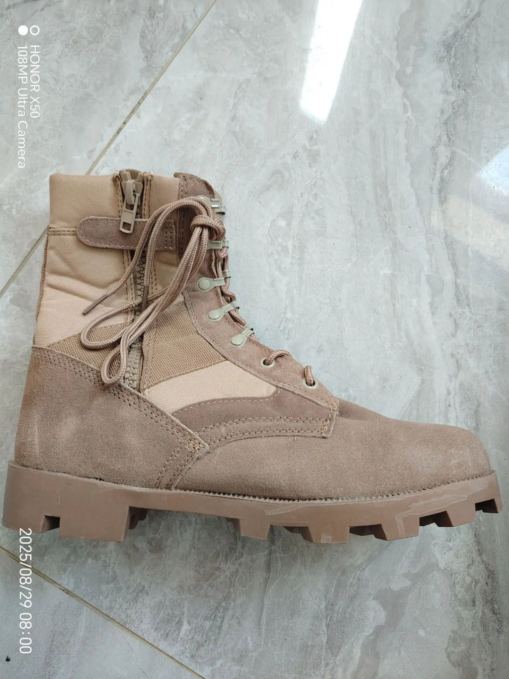 2025 High-Top Panama Desert Men Green Outdoor Hiking Camouflage Outdoor Boots