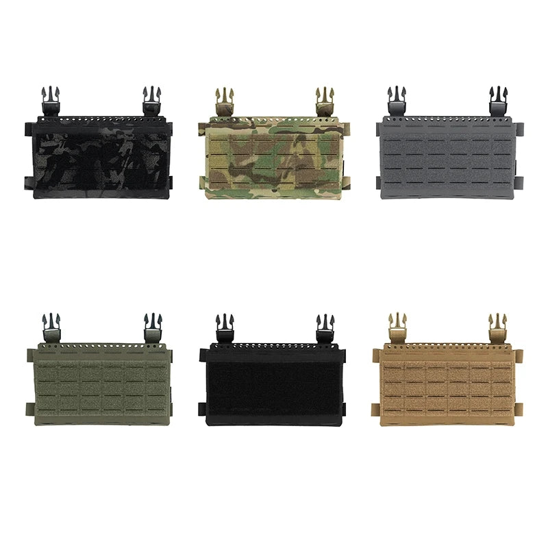 Tactical MK5 Chest Rig Front Panel SS Style Molle Vest Front Pouch For FCSK JPC LV119 6516 Airsoft AR15 Military Enthusiast Camo