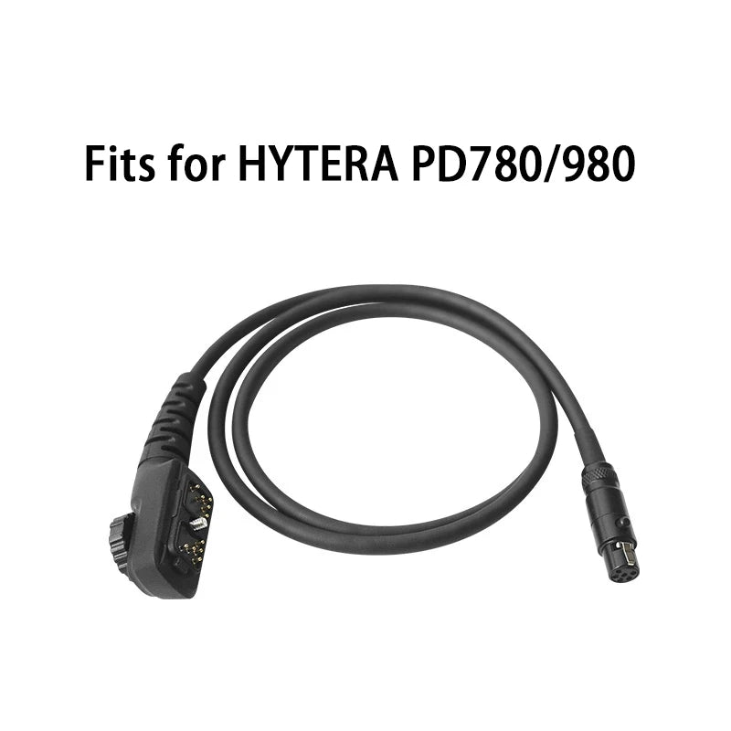FCS-TACTICAL AMP Tactical Headset V20 V60 PTT Connects Cable Adaptor，Connector Standard KN6 to BAOFENG KENWOOD TYT