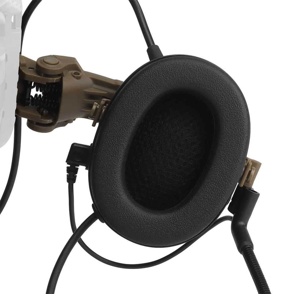 Tactical C5 Noise Canceling Headset ARC Helmet Rail Adapter Outdoor Hunting & Shooting Headset Hearing Protection
