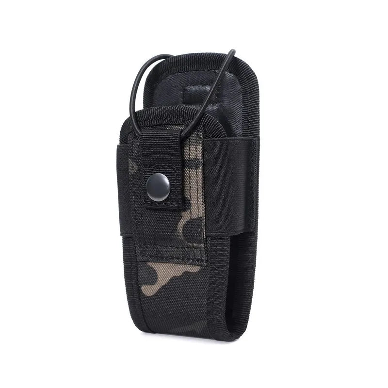 Molle Radio Walkie Talkie Pouch Outdoor Portable Interphone Holster Carry Bag for Hunting Camping Interphone Holster Pocket Bag