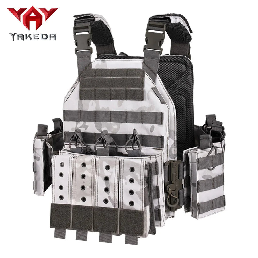 YAKEDA quick dismantling tactical training vest outdoor CS protective equipment combat vest camouflage suit