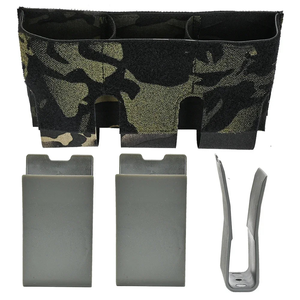 Tactical Triple 556 Magazine Pouch Airsoft Pistol Mag Pouch Kangaroo Insert 5.56 AR Magazines Hunting Bag Plate Carrier
