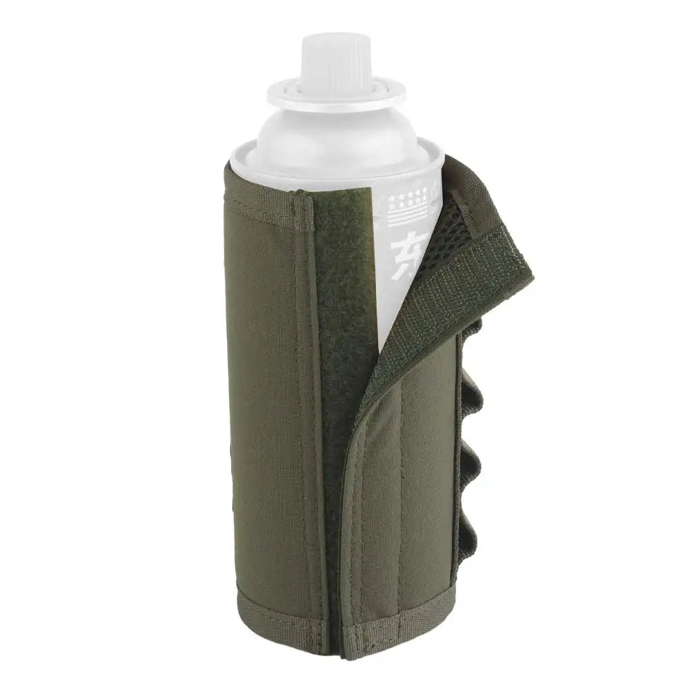 Outdoor Camping Hanging Long Gas Tank Holder Camouflage Picnic Gas Tank Storage Pouch