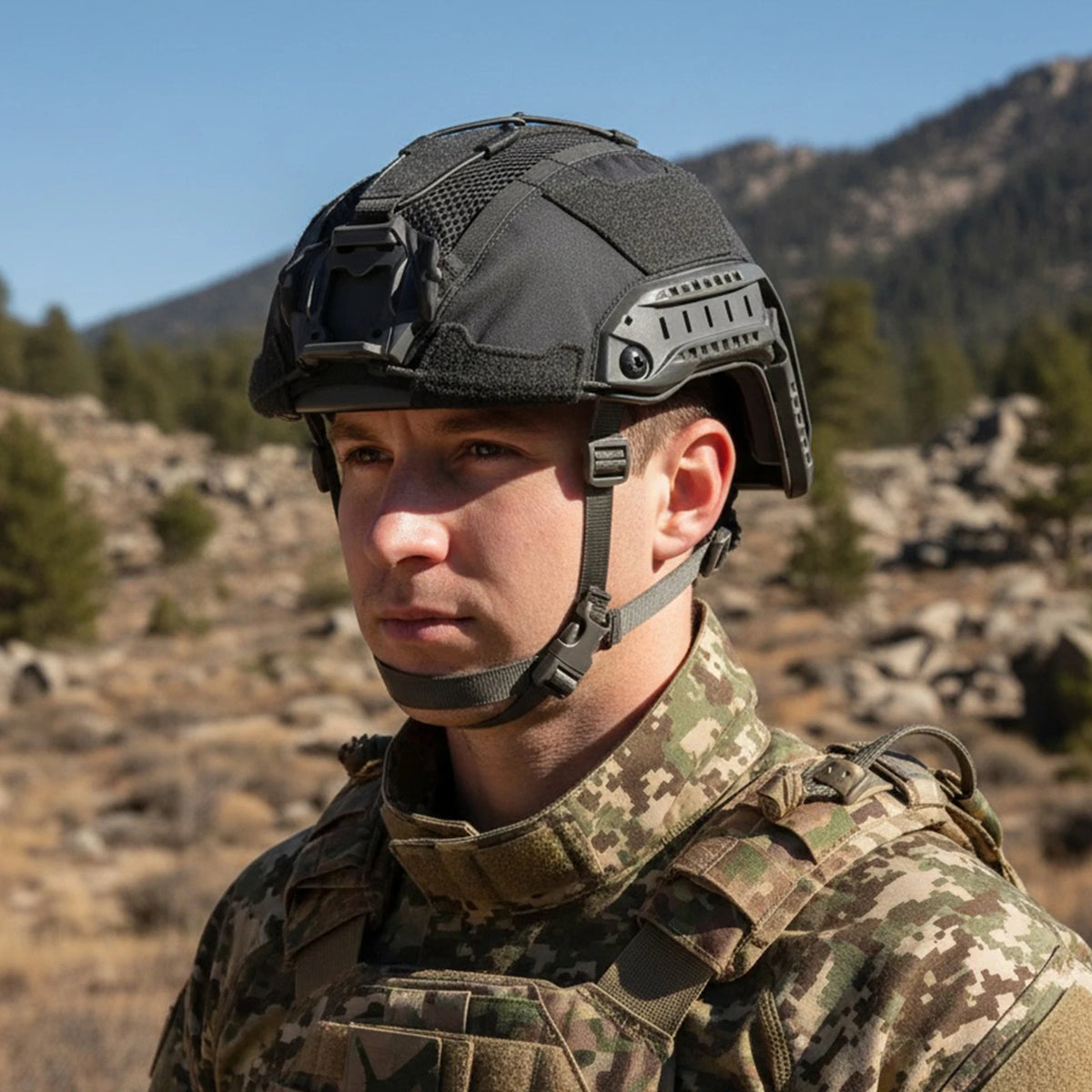 For WOSPORT FAST SF Fixation Helmets Cloth with Elastic Fixed Cord Tactic Helmets Cover Breathable for GEN4 Outdoor Airsoft Gear