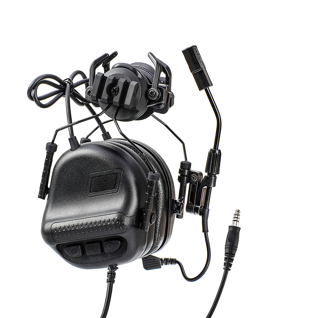 Airsoft Tactical Headset Foldable Earmuff Microphone Military Headphone Shooting Hunting Ear Protection Earphones earmor
