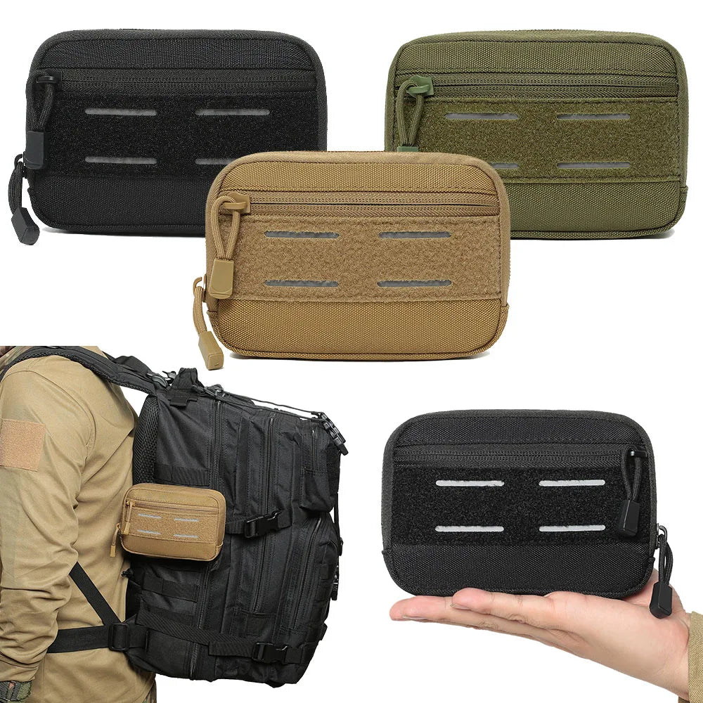 Tactical Small Molle Pouch Admin Pouch Belt Waist Bag Compact EDC Utility Gadget Gear Pouches for Hunting Camping Hiking Bag