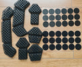 Square Grid Helmet Pad BK GAOLELE