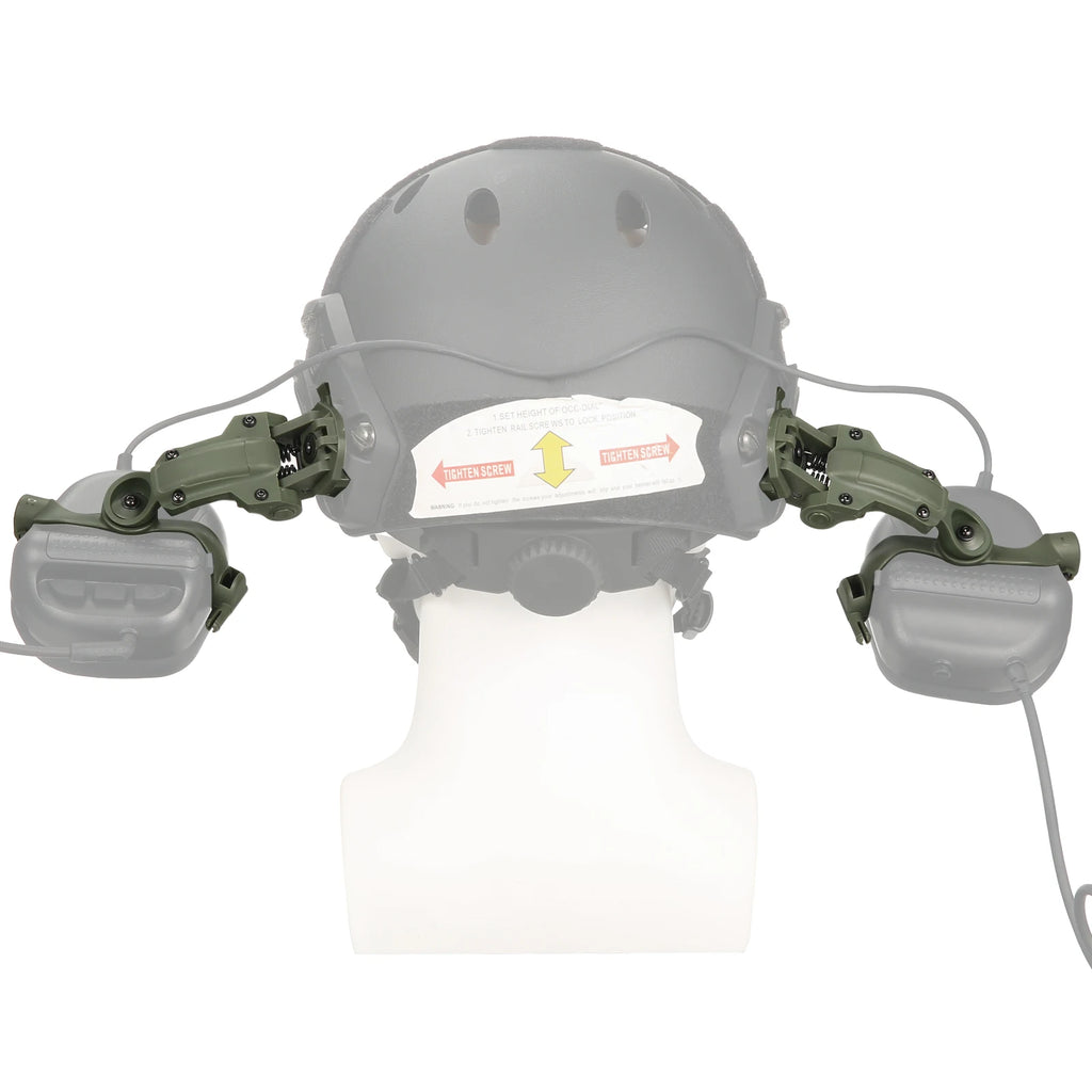 Multi-Angle Rotation Helmet Rail Adapter for Tactical Headset Fit OPS Core ARC and Team Wendy Rail