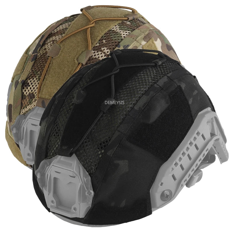 Fast Helmet Cover Camouflage Tactical SF Super High Cut Helmet Cloth Airsoft Paintball Hunting Helmet Protective Accessorie