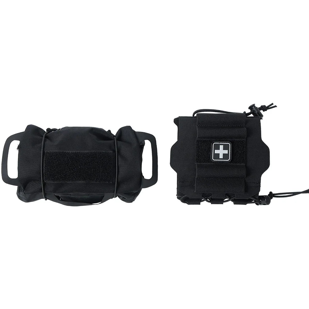 OPHIDIANTAC IFAK Pouch Two Piece System Medical First Aid Pouch Med Roll Carrier   Hiking Hunting Bag