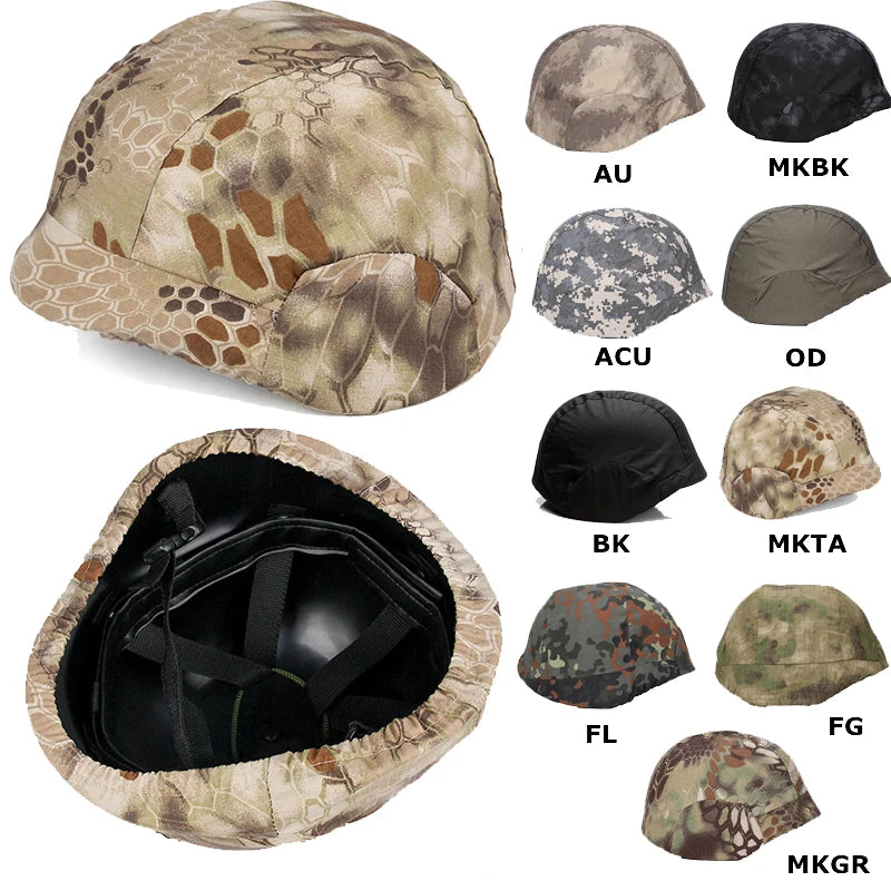 Tactical Helmet Cover M88 Camo Helmet Cover For Outdoor Combat, Paintball, and Hunting Gear Accessories.