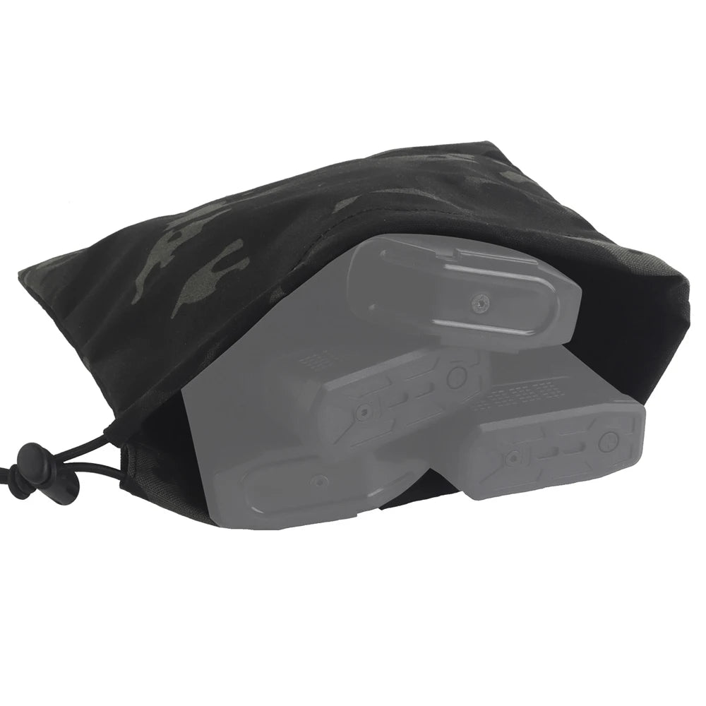 Tactical MOLLE Dump Pouch Foldable Mag Recovery Bag Drawstring Utility Pouch for Belt Airsoft Hunting