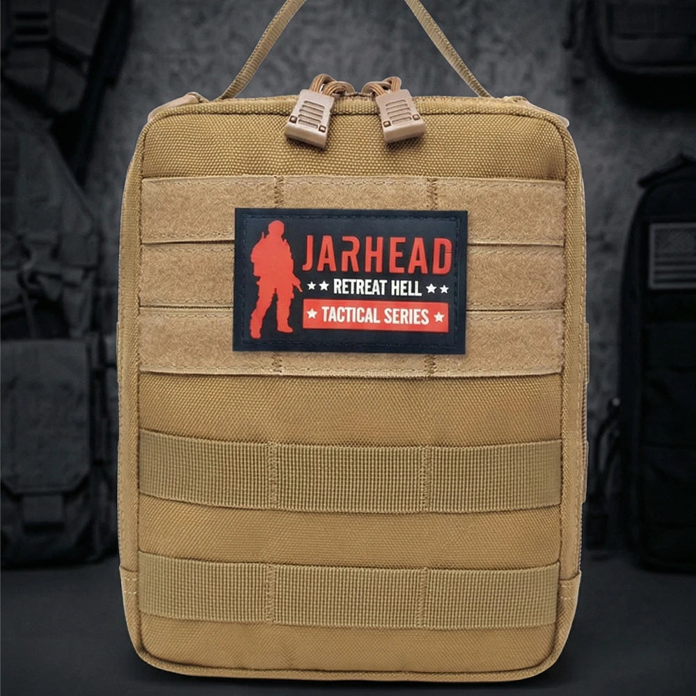 Tactical MOLLE First Aid Pouch Nylon Water Resistant EDC Medical Bag Organizer for Outdoor Hiking Camping Hunting
