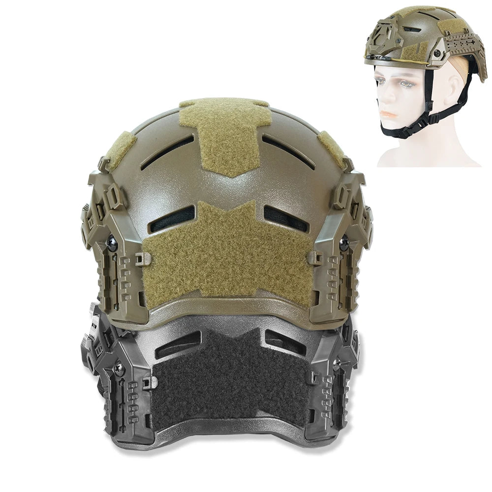 BOOIU YLK Tactical Helmet New Design Camouflage Pattern for Paintball Shooting Game Sports & Entertainment Equipment